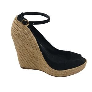 Jean Michel Cazabat Suede Espadrille EUC $395 size 37 US 7    S2325